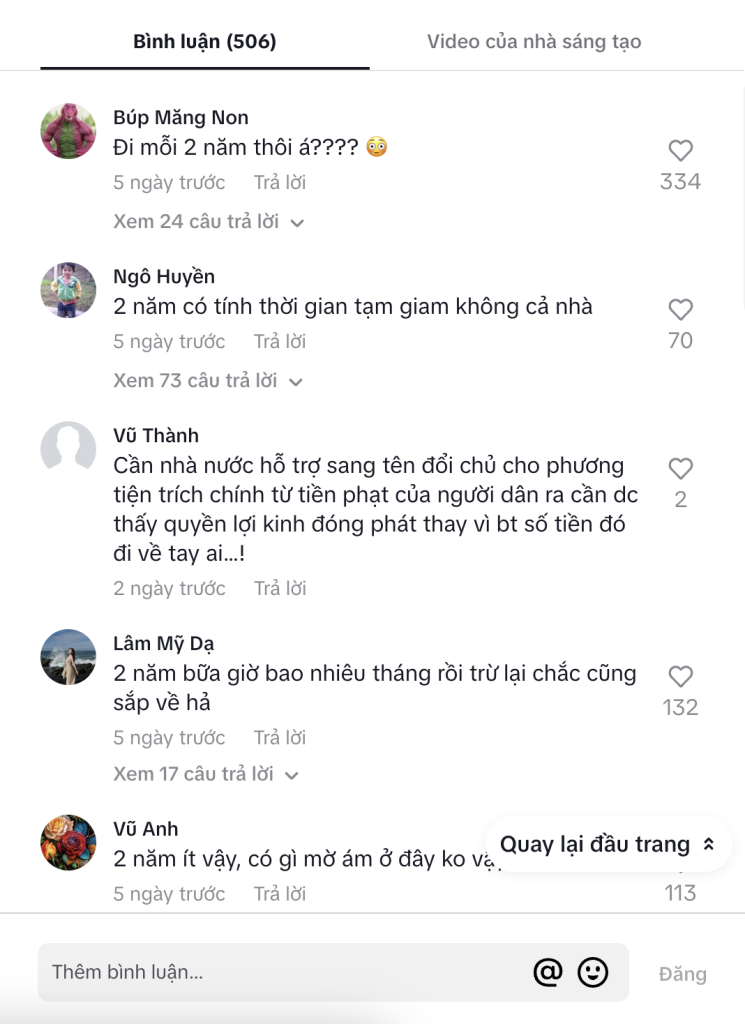 Ở Việt Nam mức phạt này là đã rất khoan hồng