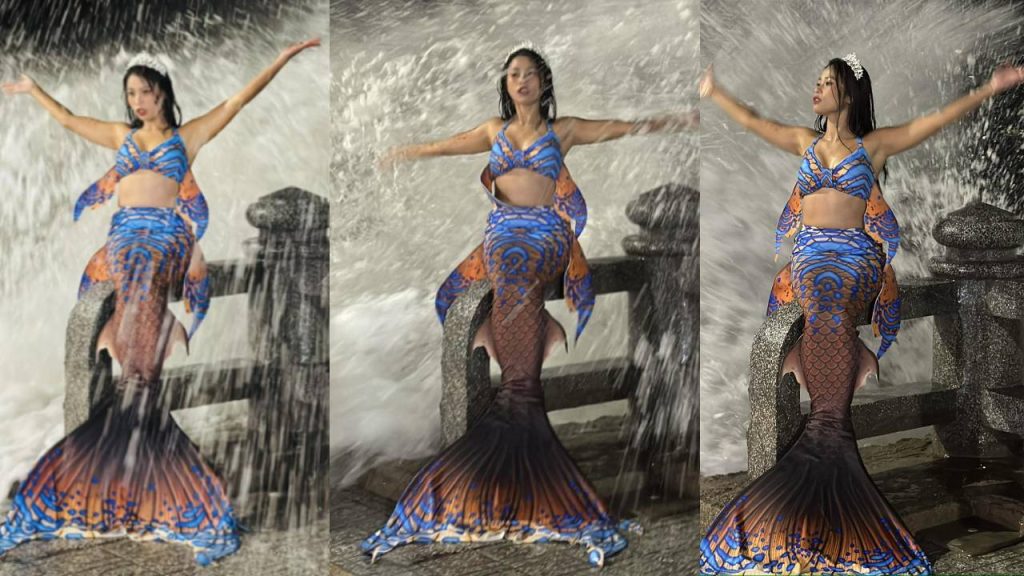 Nàng Tiên Cá Ở Biển Nha Trang Gây Sốt