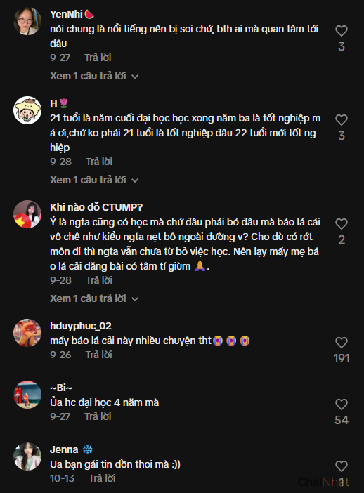 Bên cạnh làn sóng chỉ trích, nhiều khán giả cũng lên tiếng bênh vực cô nàng.