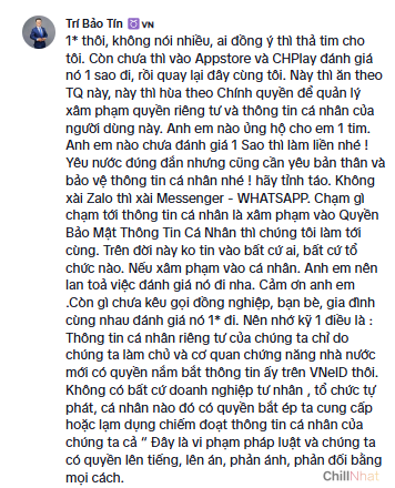 1 bình luận cảm thấy bức xúc