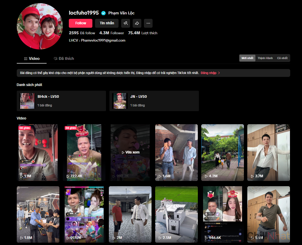 Đã gần 2 tháng trôi qua, Lộc Fuho không cập nhật thêm video mới.