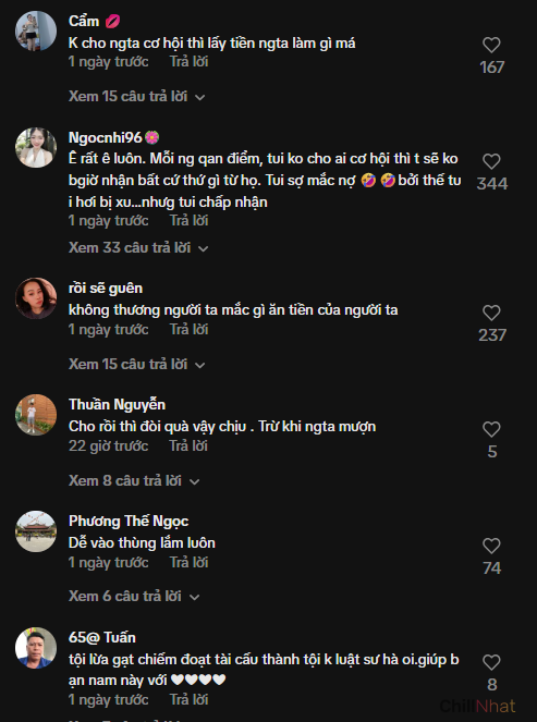 Một số bình luận bênh vực cô gái giữa bão drama. 