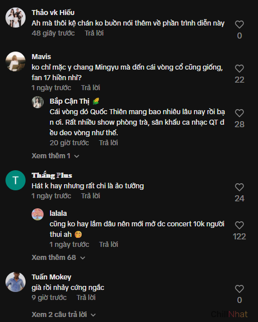 Giang cư mận ngao ngán trước màn trình diễn của Quốc Thiên.