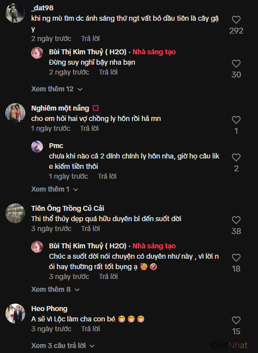 Nhiều bình luận tấn công trên trang cá nhân của bà xã Lộc Fuho.