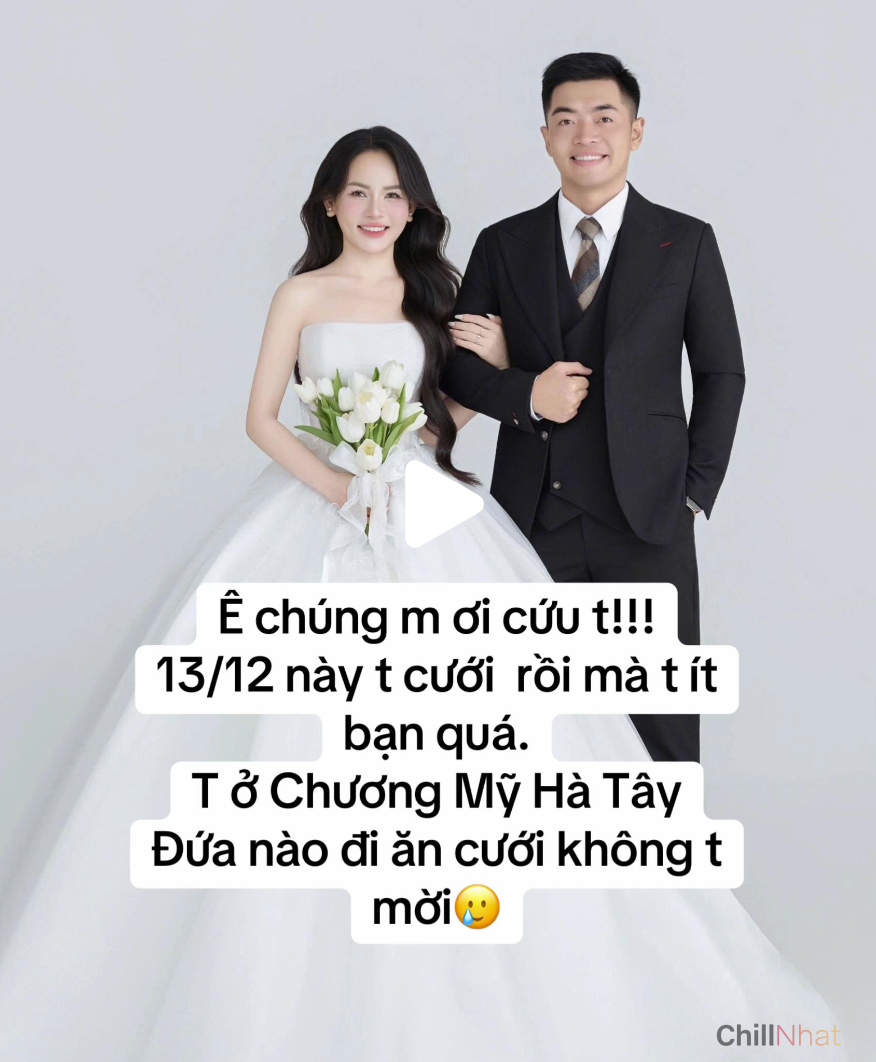 Bài đăng của cô dâu Trend mời online người lạ dự đám cưới