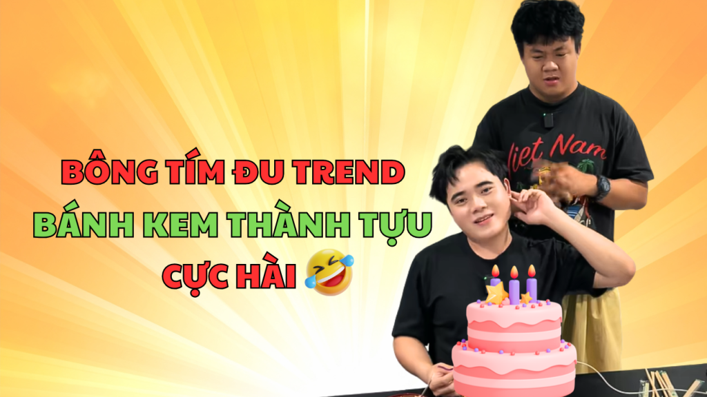 Bông Tím đu trend bánh kem thành tựu 2025