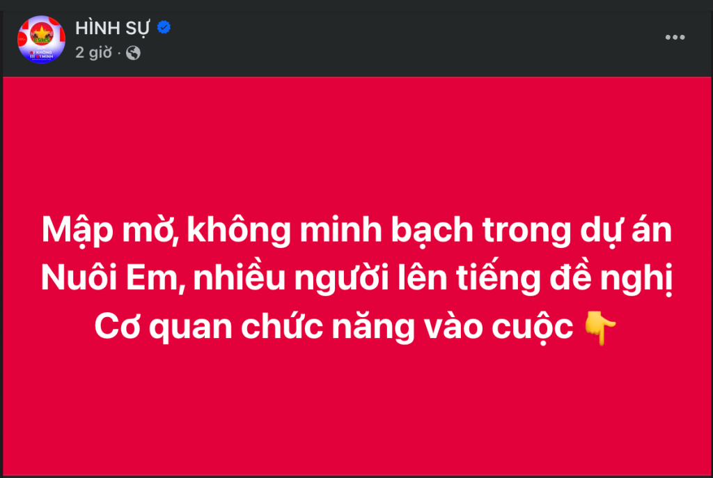 Nhiều page lên tiếng về tính minh bạch