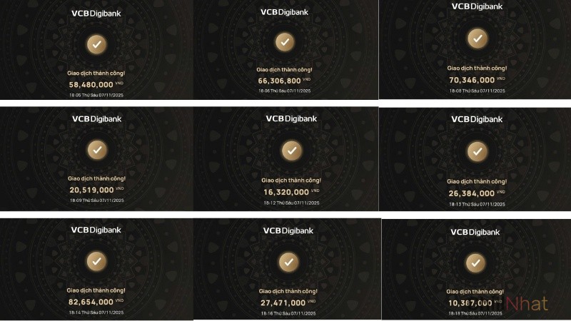 Mỗi bill chuyển khoảnh chỉ cánh nhau 1 phút đến 2-3 phút