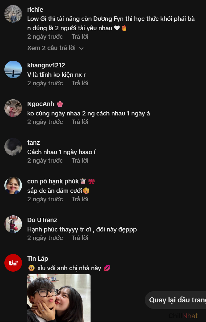 Cộng đồng mạng chúc mừng cho cặp đôi và mong chờ đám cưới trong tương lai