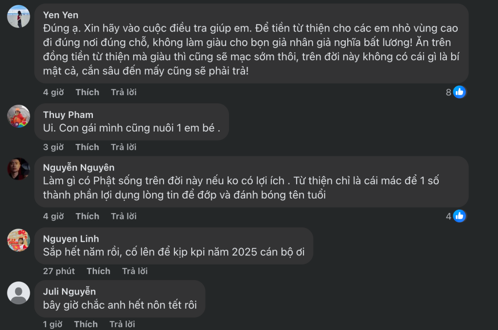 Cộng đồng mạng lên tiếng