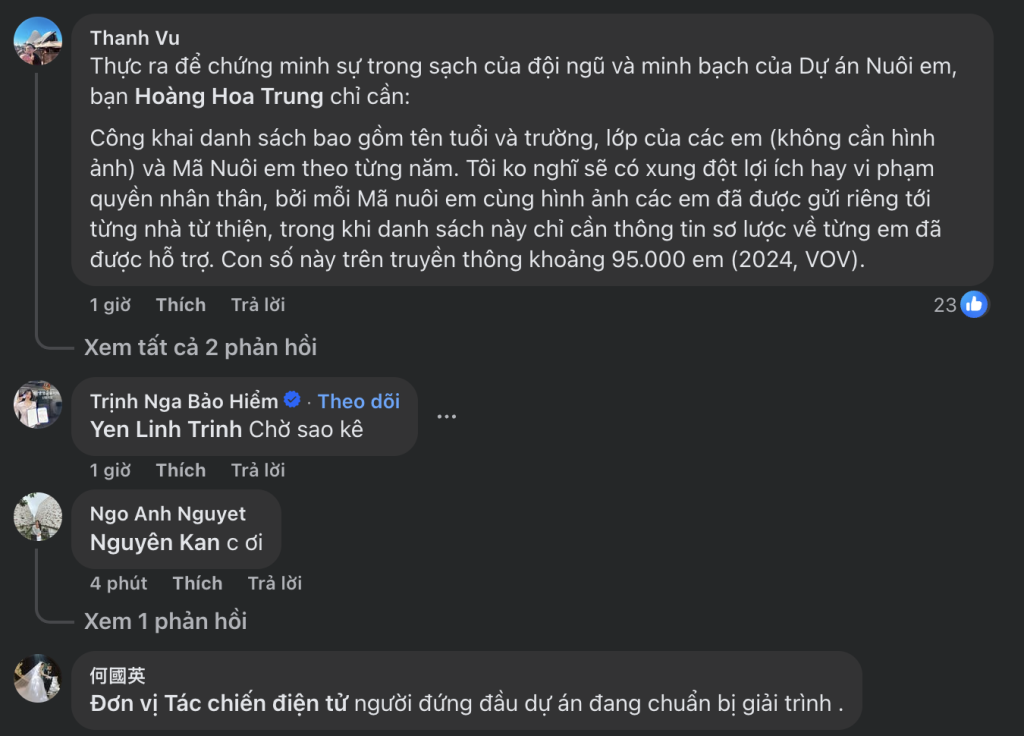 Cộng đồng mạng lên tiếng