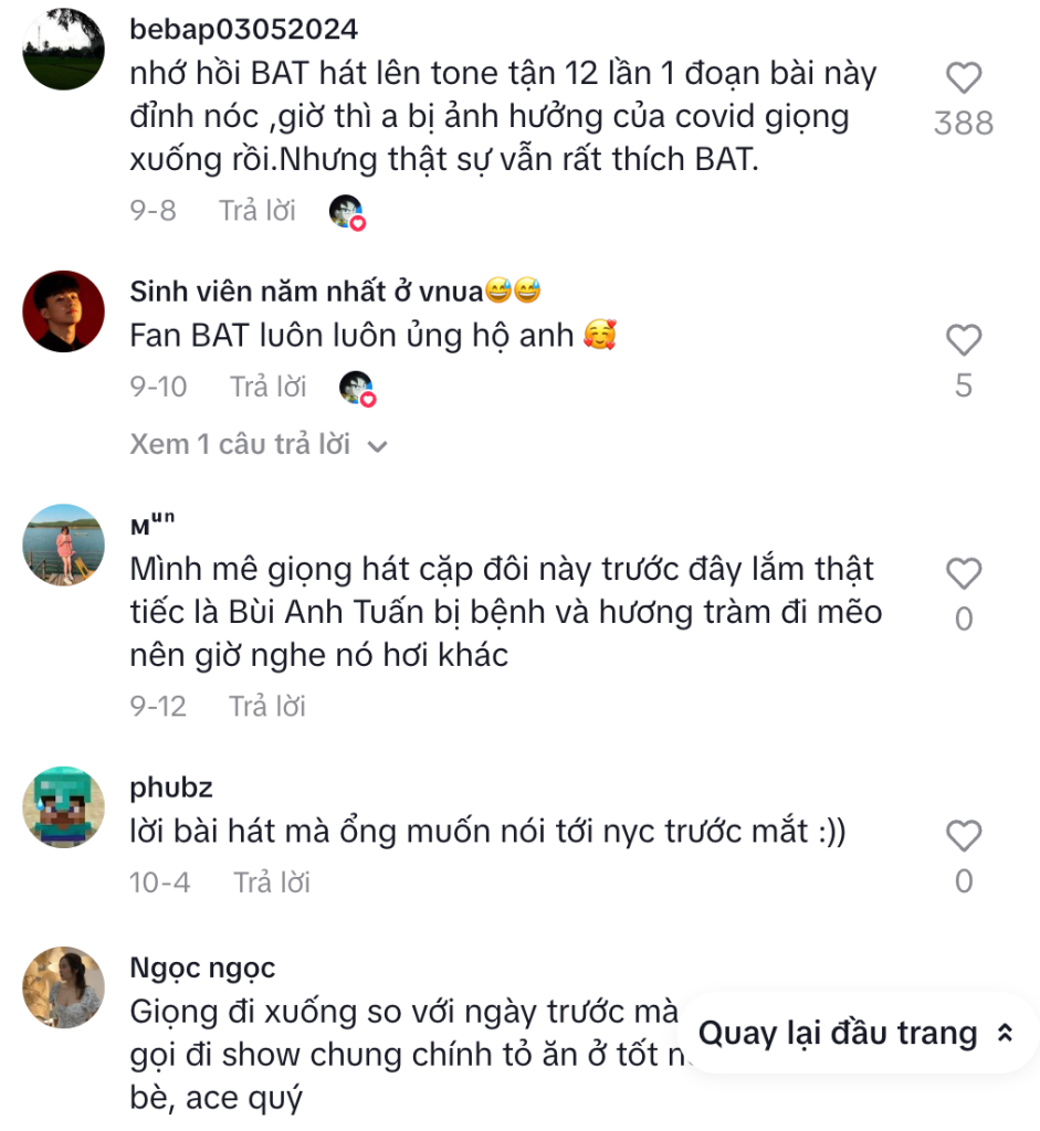 Fan tiếc nuối khi giọng Bùi Anh Tuấn bị ảnh hưởng hậu covid