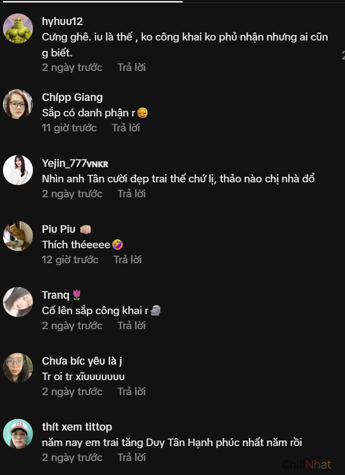 Giang cư mận đẩy thuyền mạnh và chúc mừng cặp đôi