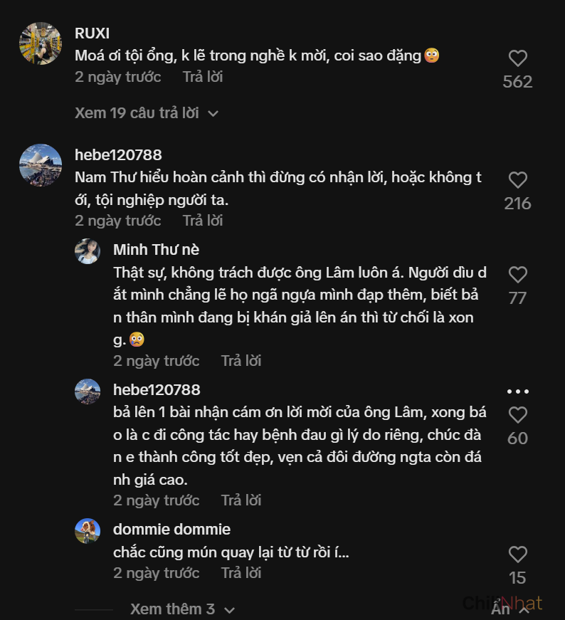 Giang cư mận nói gì khi nghe tin Lê Dương Bảo Lâm mời Nam Thư đến fan meeting