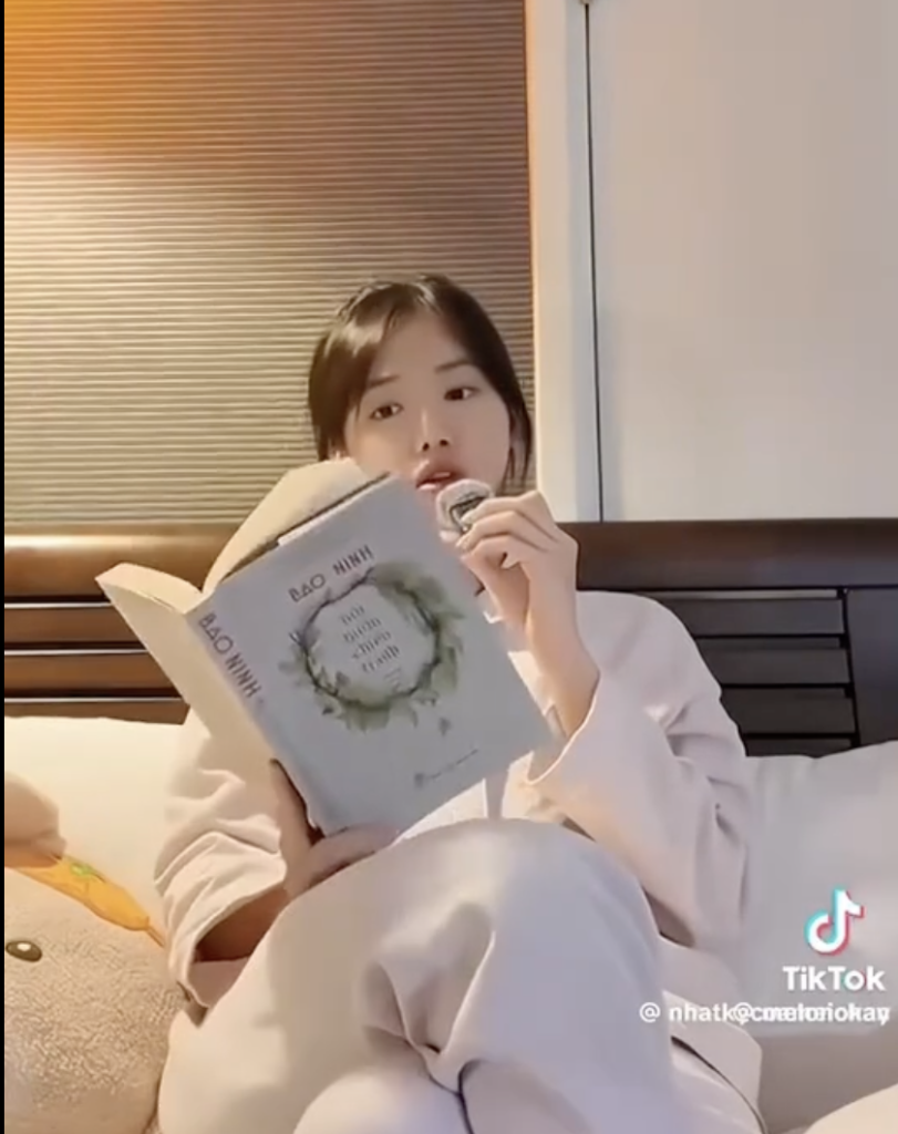 Nàng thơ Meichan dành nhiều lời khen mỹ miều cho cuốn Nỗi buồn chiến tranh