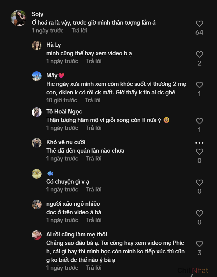 Một số giang cư mận không ngờ mẹ Phích lại dính vào lùm xùm