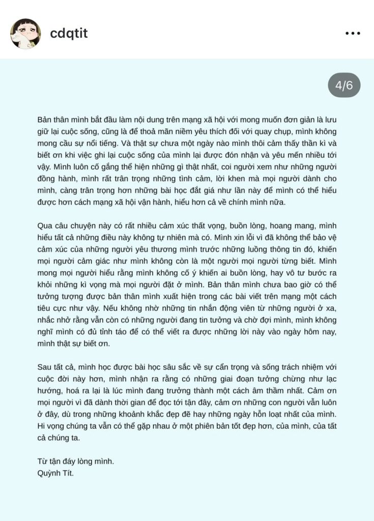 Bài viết đính chính tin đồn quỳnh tít hẹn hò David Vinh - 2