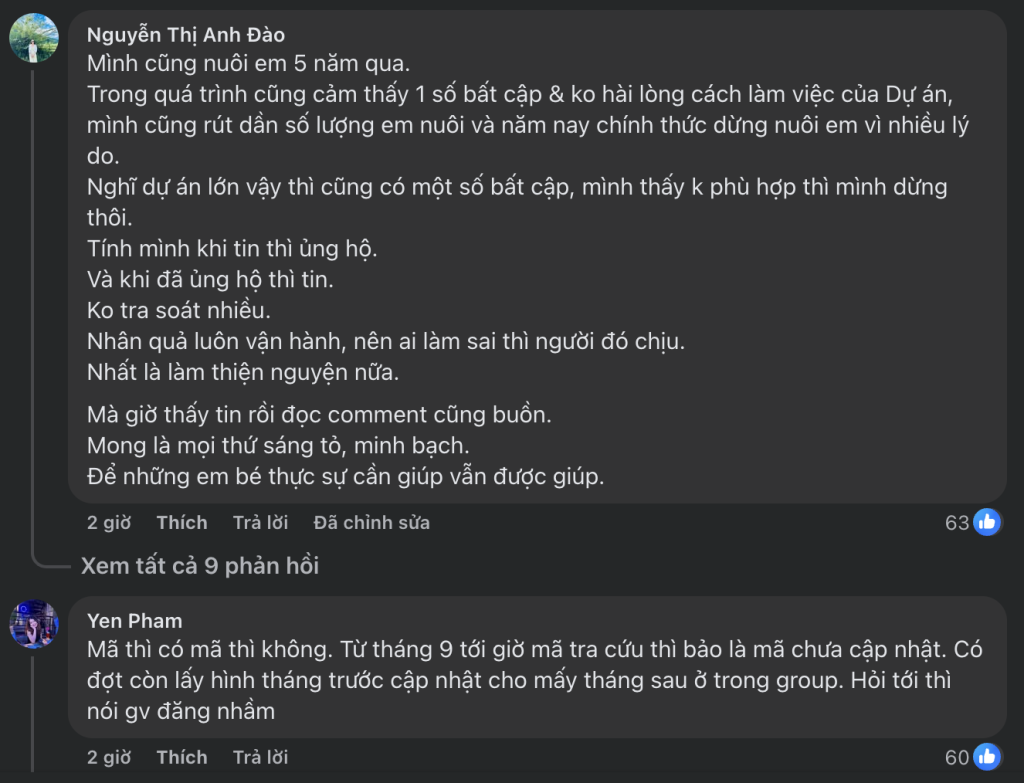 Nhiều anh chị thất vọng với dự án