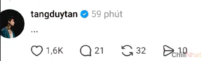 Phản hồi của Tăng Duy Tân ngay sau 1 phút bài viết được đăng tải