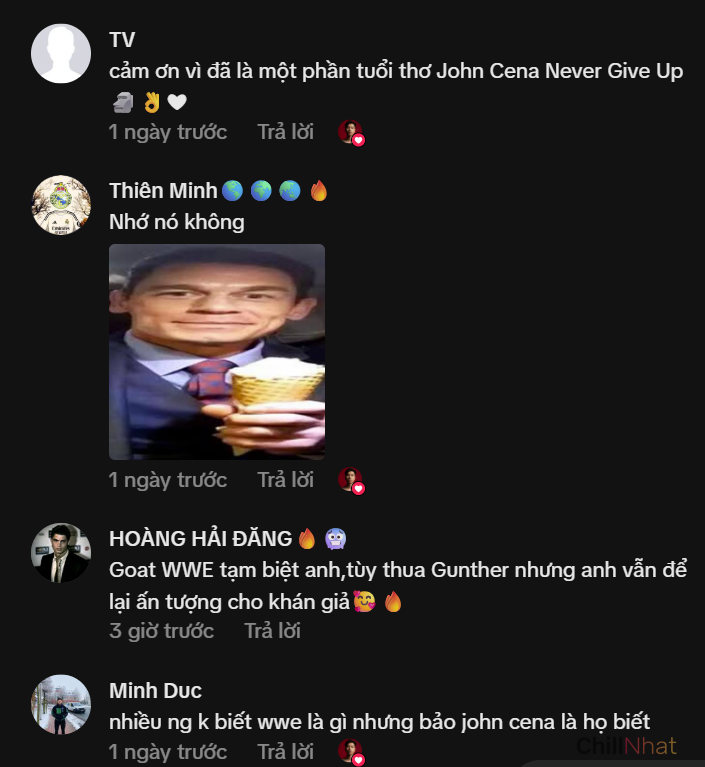 Phản ứng của CĐM khi nghe tin John Cena công bố giải nghệ