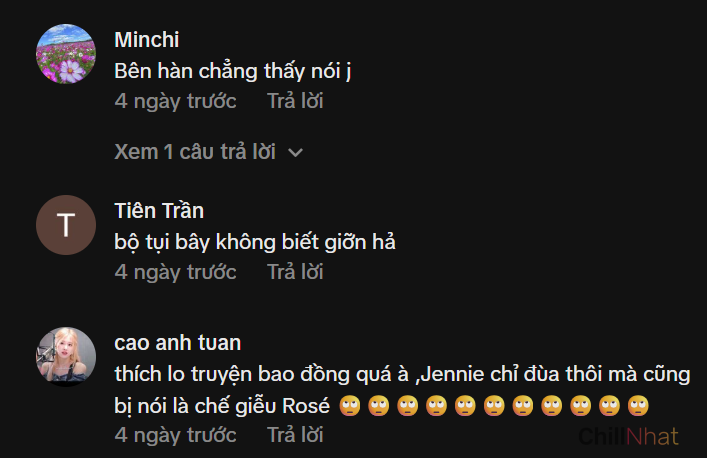 Phản ứng của CĐM về phát ngôn của Jennie