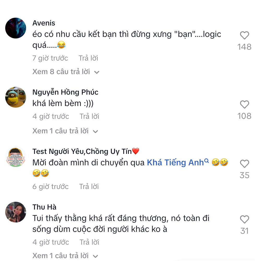 Phản ứng từ cộng đồng mạng lâm vy khá tiếng anh