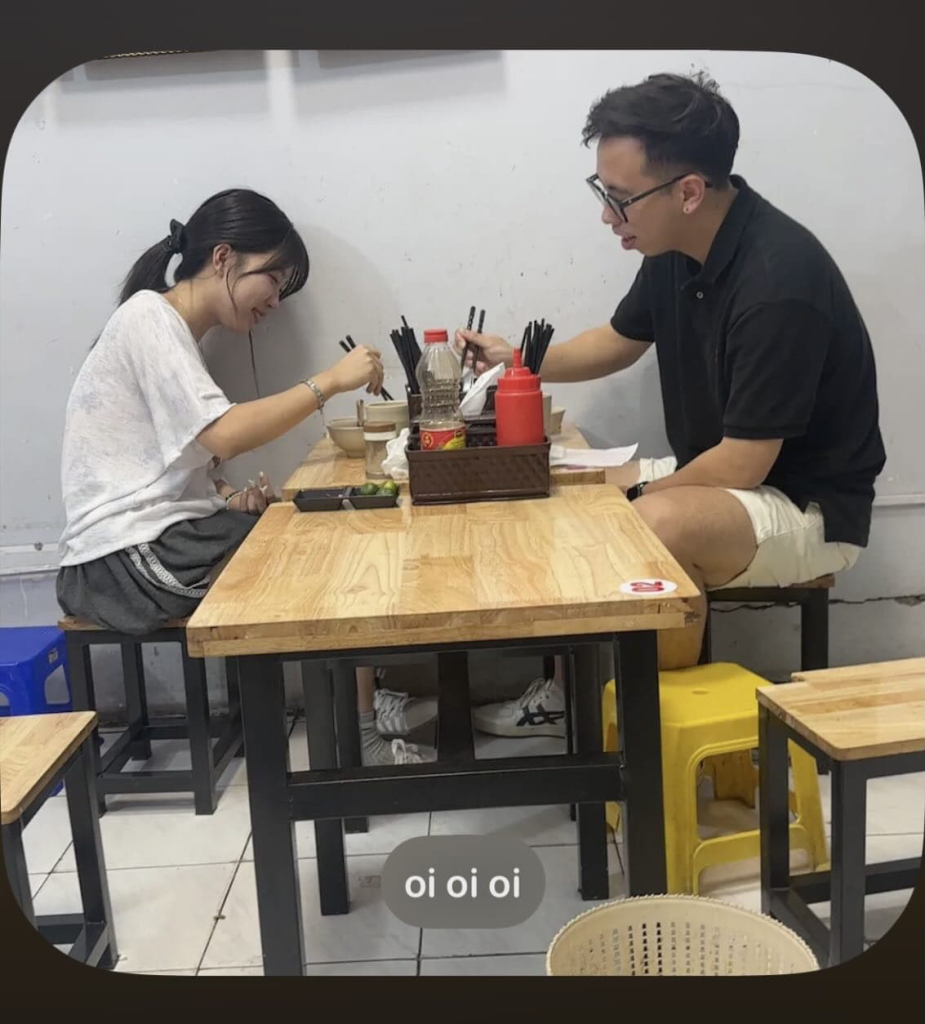 Quỳnh Tít David Vinh đi ăn cùng nhau