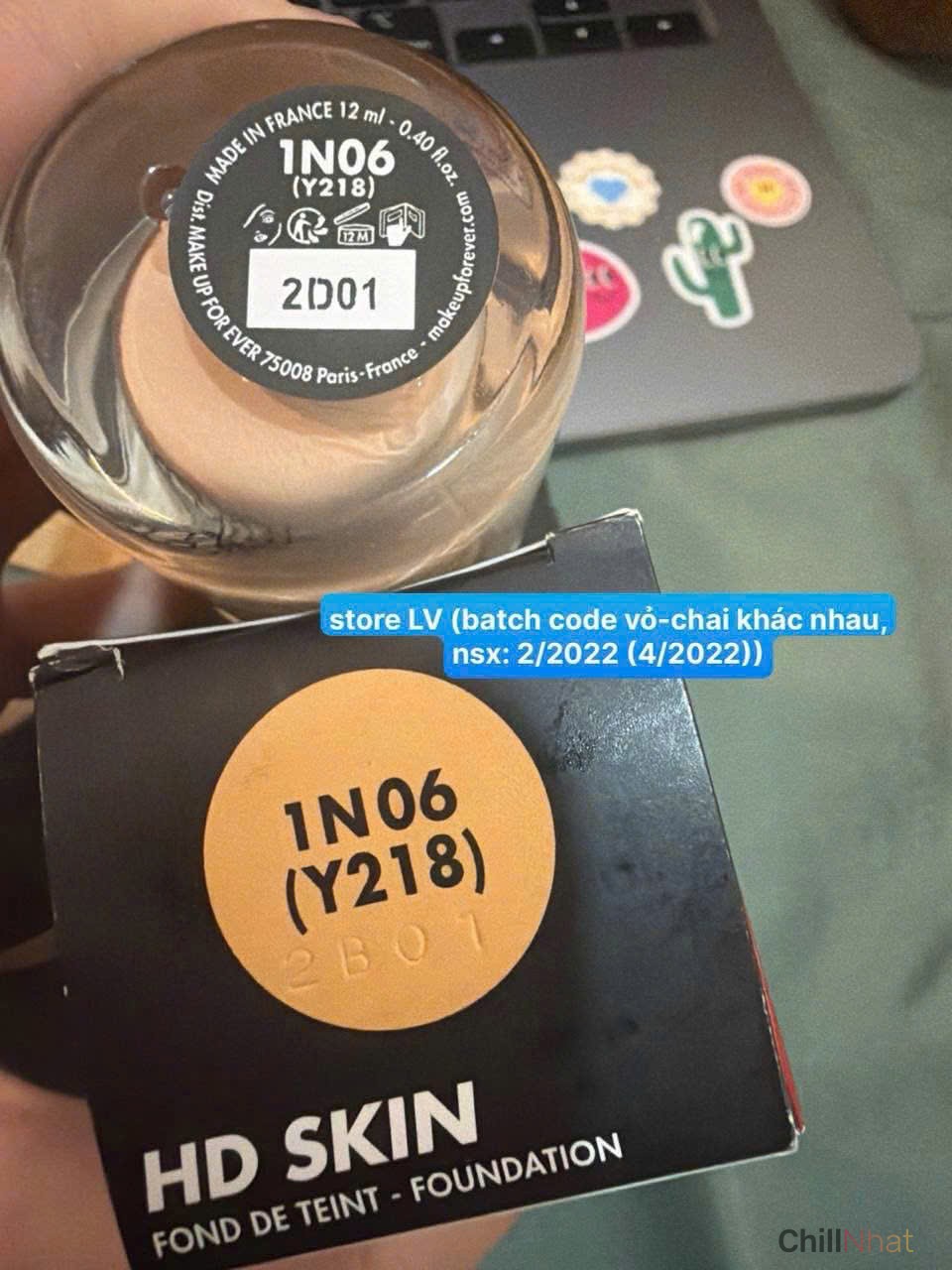 Sản phẩm khách hàng nhận được vỏ và ruột không trùng khớp mã code nhau