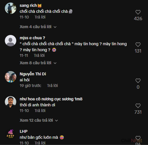 Nhiều bình luận hưởng ứng chiếc trend này. 