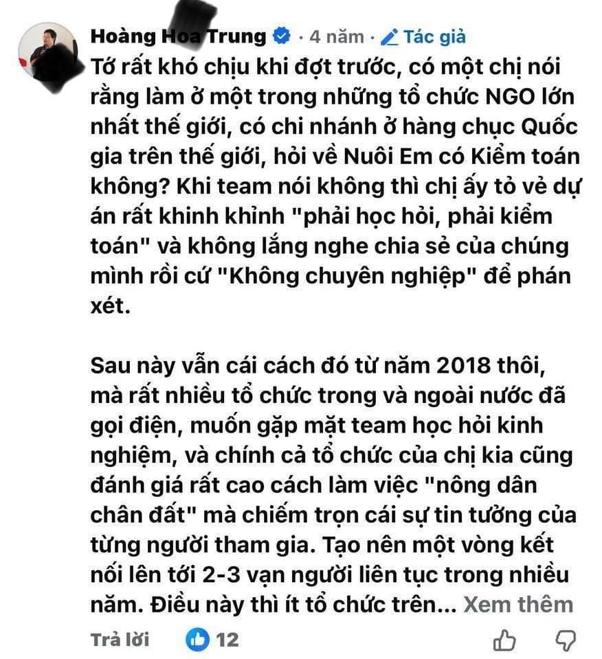Anh Hoàng Hoa Trung cũng rất sân si