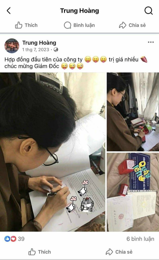 Thành lập công ty truyền thông do vợ đứng tên