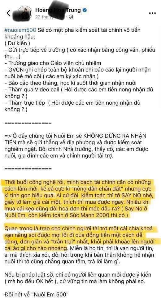 Thời buổi nào rồi còn cần đến kiểm toán đối chứng