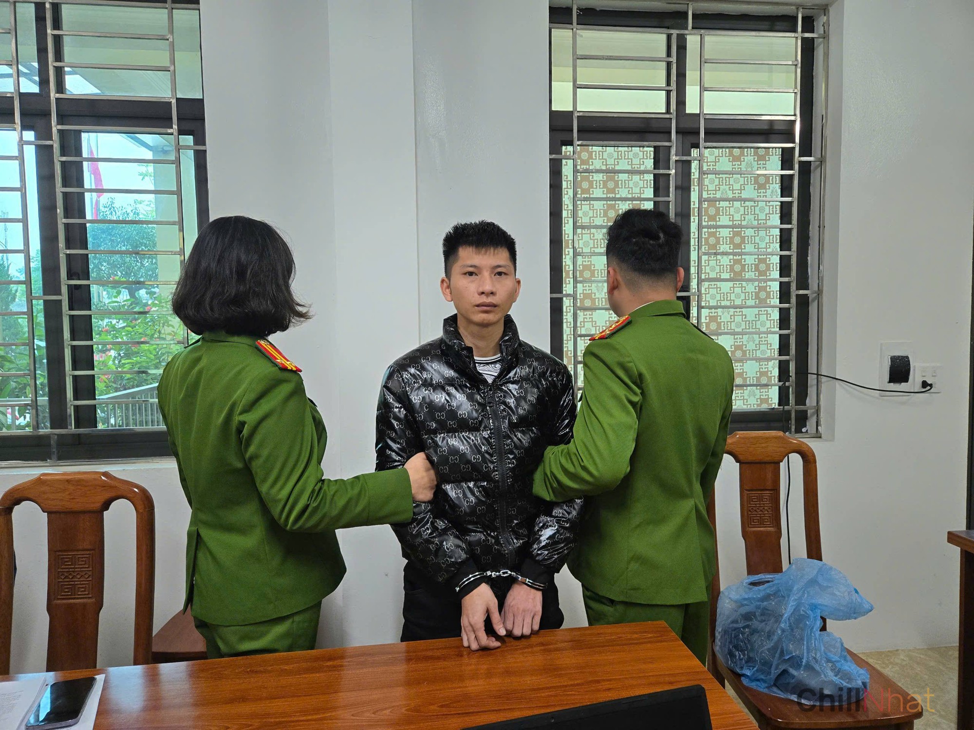 Tiktoker Long Tổng bị bắt tại cơ quan công an