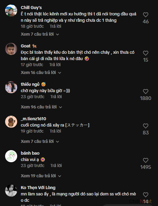 Cộng đồng mạng để lại nhiều bình luận hả hê trước vụ việc.