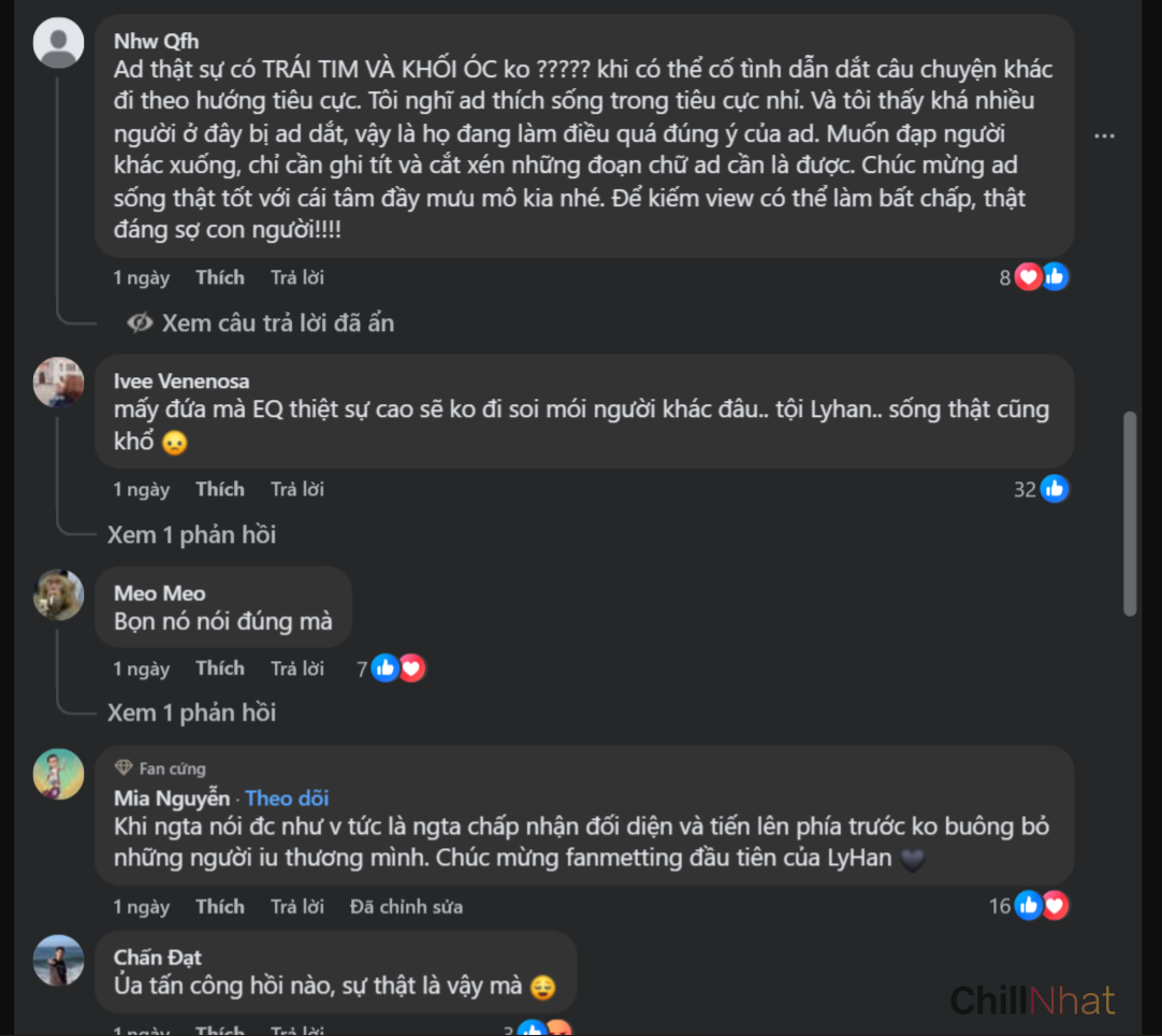 MXH chia làm hai phe khi Lyhan lên tiếng đáp trả anti fan.