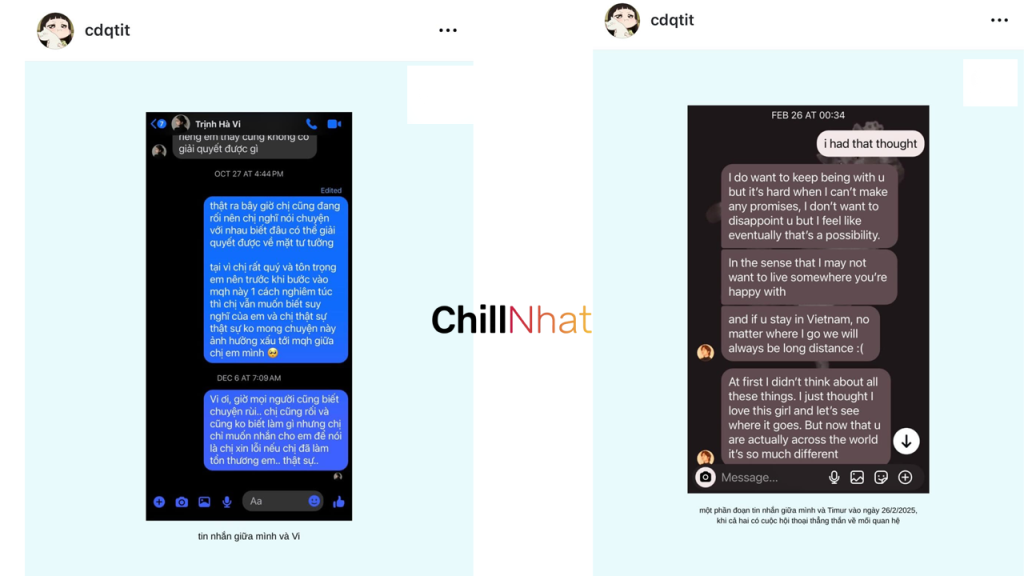 Quỳnh Tít show tin nhắn giữa cô với Hà Vy