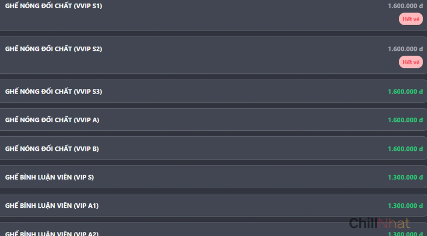 Gía vé trên trời là nguyên nhân hàng đầu khiến sự kiện ế ẩm. 