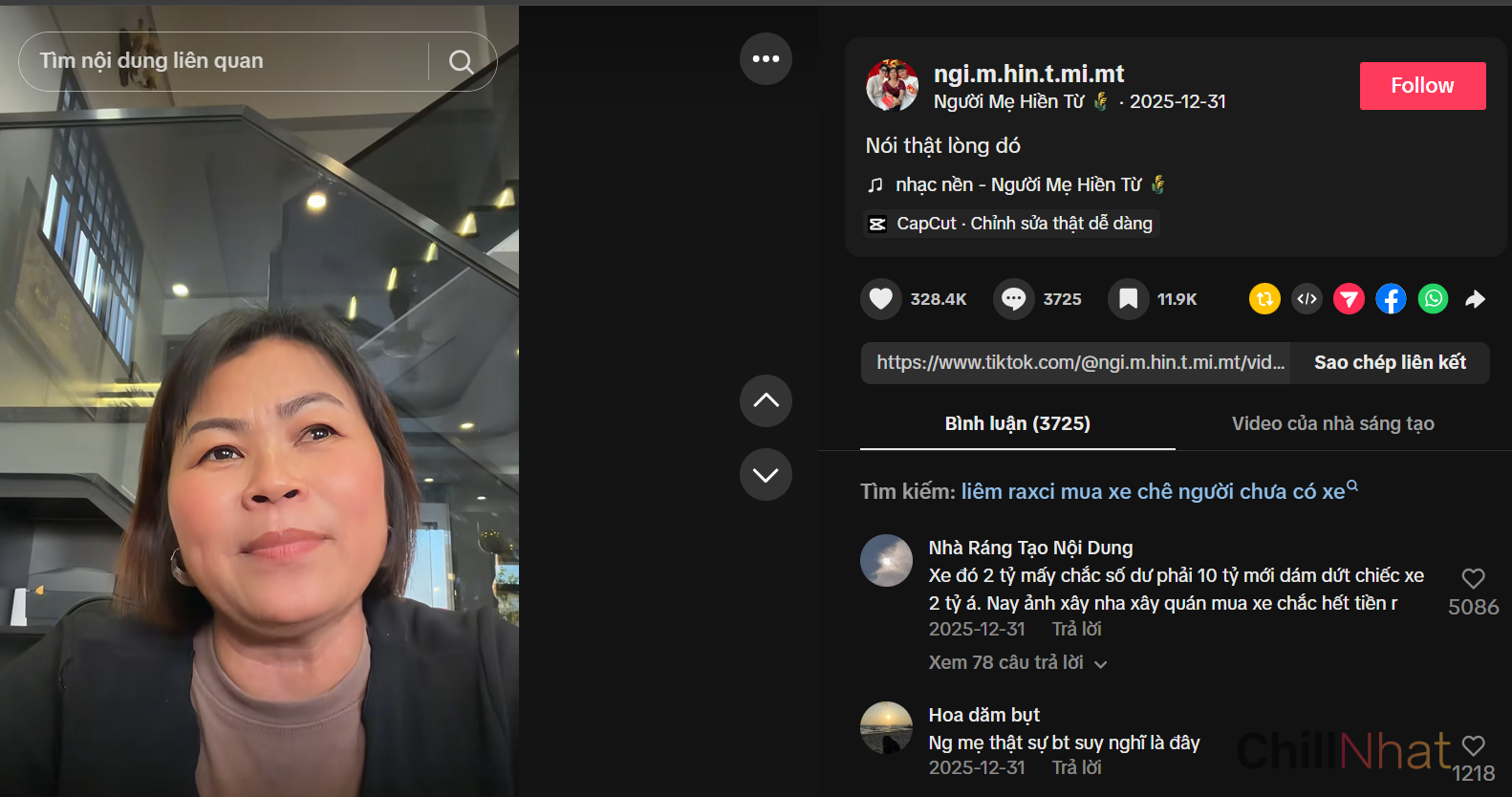 Mẹ ruột của anh chàng lên tiếng đính chính thay con trai.