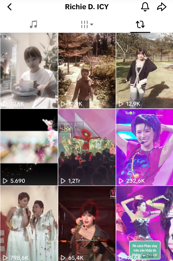 Trên trang tiktok cá nhân, anh chàng thường xuyên đăng lại các bài viết có mặt Pháo.