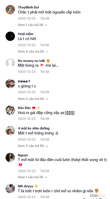 Giang cư mận bàn luận rôm rả dưới phần bình luận mỗi video