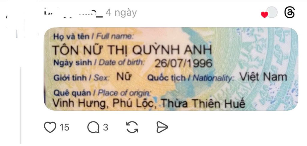 Nhiều bạn trẻ cũng mang họ tên gắn liền với hoàng tộc 